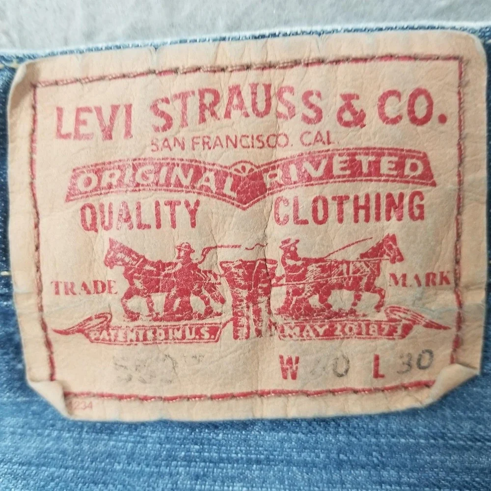 Levis 559 Relaxed Straight Jeans Mens 40x30 Blue Medium‎ Wash Denim Pants